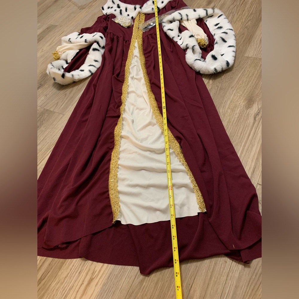 Royal Queen Costume Renaissance Plush Halloween Womens Medium 8 10 NEW - Picture 7 of 8